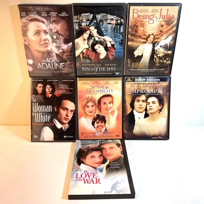 7 ROMANTIC DRAMA MOVIES (DVD Lot) Biography Comedy Period Romance - Image 1 of 4