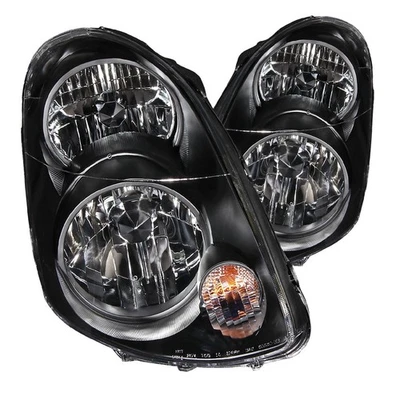 Anzo 121172 Black Clear Lens Crystal Headlights for 03-05 Infiniti G35 4 Door - Изображение 1 из 4