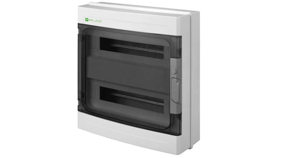 Rozdzielnica hermetyczna EP-LUX RN 2x18 1000V AC 1500V DC PE+N dymny IP65 1962-0 - Image 1 of 1