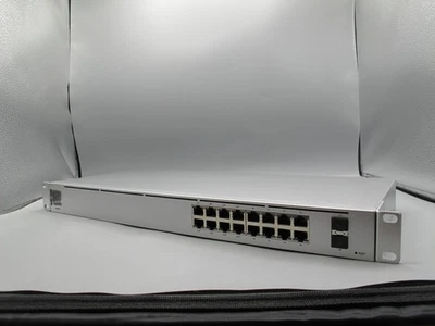 Ubiquiti UniFi USW-16-POE 16-Port PoE+ Switch Tested & Working (FREE SHIPPING) - Image 1 of 4