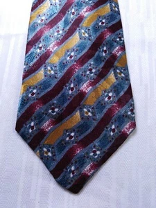 Mario valentino 100% Silk Tie Necktie Italy Vintage Classic - Picture 1 of 5