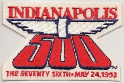 New 1992 Indianapolis 500 Event Patch Indy IndyCar New - Image 1 of 3