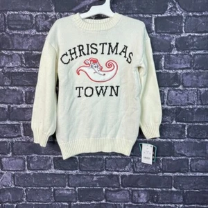 Nightmare Before Christmas XS Knit Santa Ugly Holiday SweaterZero CHRISTMAS TOWN - Picture 1 of 9