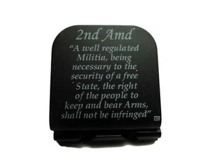 Complete 2nd Amendment Laser Etched Aluminum Hat Clip Brim-it - Picture 1 of 8
