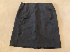 J Jill Falda Pequeña Gris Tejido Elástico Ponte Falda Lápiz Mujer Carrera Informal - Imagen 1 de 3