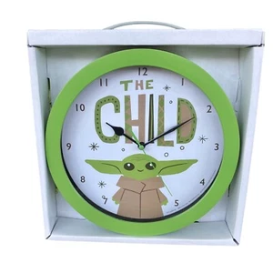 Star Wars The Child Grogu Yoda Green Wall Decor Clock 9X9 Battery NWT - Picture 1 of 5