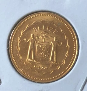 1974 Belize One Cent  Bronze Coin--KM#38-Mintage=225,000 - Picture 1 of 4