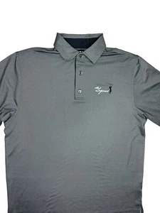 Polo FootJoy grigia con bottoni prestazioni atletiche outdoor casual golf media - Foto 1 di 7