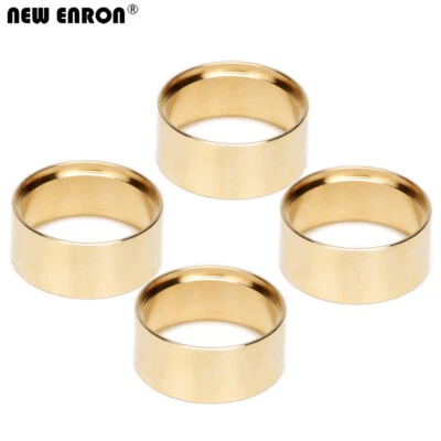 Brass 1.0" Counterweight Wheel Rim Tire for 1/18 1/24 Axial SCX24 Traxxas TRX4M - Image 1 of 4