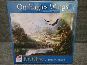 Great American Puzzle Factory 1000 Piece Puzzle ON EAGLES WINGS - Picture 1 of 3