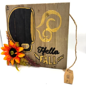 Happy Fall Deko Wandbehang Schild Holz rustikal Bauernhaus Café Deko - Bild 1 von 6