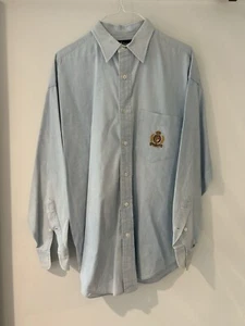 Vintage Ralph Lauren Womens 10 Button Up Embroidered Crest Logo Pocket Shirt - Picture 1 of 5