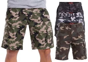 Men's Cargo Combat Shorts Multi Pockets - Picture 1 of 5