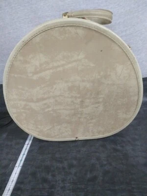Samsonite Vintage Sombrero Caja Maleta Shwayder Tren Redondo Estuche Rígido 18" Beige  Foto 1 de 4