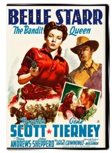 Belle Starr 1941 DVD - Gene Tierney, Randolph Scott, Dana Andrews - Imagen 1 de 12