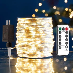 1200 Leds String Lights Fairy String Lights 400FT Long Outdoor Waterproof Copper - Picture 1 of 6
