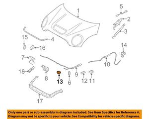 MINI OEM 07-15 Cooper Hood-Release Cable Clamp 61138368029