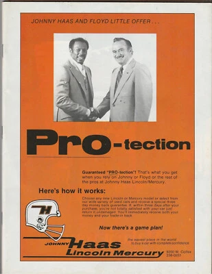 1978 Pro Football Game Program Denver Broncos vs Kansas City Chiefs NFL Dec. 10 - Image 1 of 2