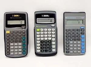 Texas Instruments TI-30X / 30XA / 30Xa Scientific Calculators With Cards - Picture 1 of 8