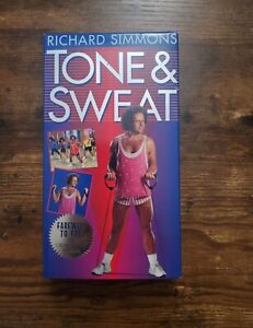 Richard Simmons TONE and SWEAT VHS TAPE Fitness & Exercise