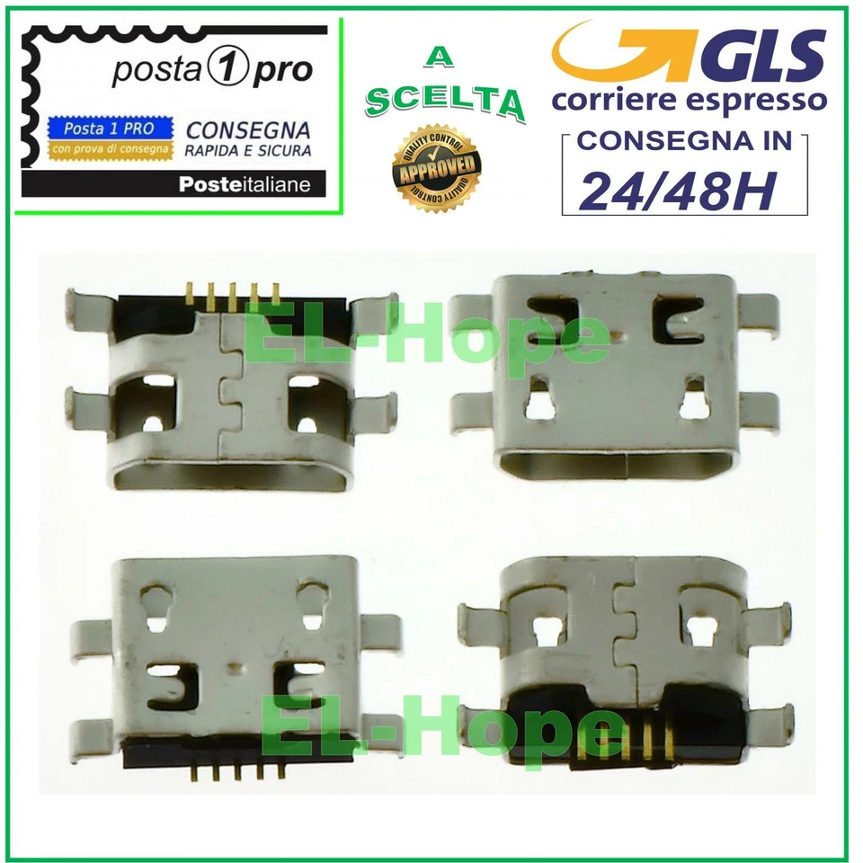 CONNETTORE DI RICARICA PER HUAWEI P8 LITE SMART GR3 ENJOY 5S MICRO USB CARICA - Immagine 1 di 1