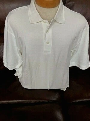New NWT Mens Izod Club L, XL, White Polo Style Golf Shirt