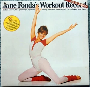 JANE FONDA'S WORKOUT RECORD NEW AND IMPROVED 2xLP 33 RPM VINYL GATEFOLD - Imagen 1 de 7