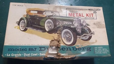 Vintage Hubley SJ Duesenberg Town Car 1:18 Scale Metal Model Hobby Kit 4868  NEW - Image 1 of 2