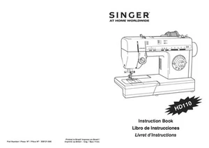 Singer HD110 Sewing Machine/Embroidery/Serger Owners Manual Reprint - Picture 1 of 1