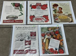 Campbell Soup Vintage Advertisements Magazine Kitchen Decorating 1920’s - Picture 1 of 4