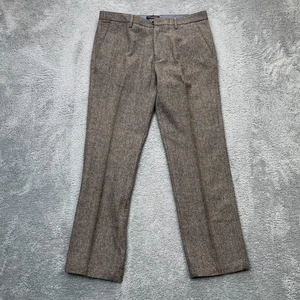 Pantalones Banana Republic para Hombres 35x32 Marrón Kentfield Chino Mezcla de Lana Espiga - Imagen 1 de 10