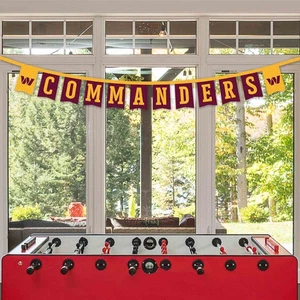 Washington Commanders Banner Flags On A String - Picture 1 of 4