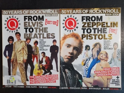 Q MAGAZINE 50 YEARS OF ROCK 'N ROLL PARTS 1 & 2, 2004 LOT OF 2 BRITISH MUSIC MAG - Image 1 of 4
