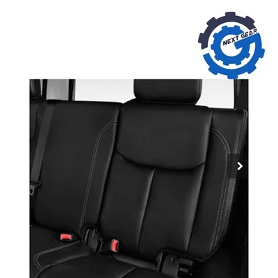 Nuevo respaldo de asiento trasero Mopar OEM cuero negro para Jeep Wrangler 2014-17 5MH89DW1AA Foto 1 de 4