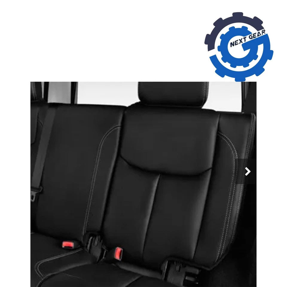 Nuevo respaldo de asiento trasero Mopar OEM cuero negro para Jeep Wrangler 2014-17 5MH89DW1AA Foto 1 de 4