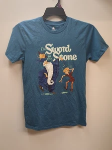 Disney Shirt Adult Small Blue The Sword In The Stone Arthur Merlin Parks - Picture 1 of 8