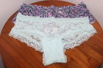 维多利亚的秘密奶酪套装 2 蕾丝刺绣花卉黄色 MAGENTA M 码 — 第 1/4 张图片