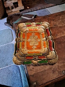 Juego de 4 bandejas estilo florentino italiano, tamaños surtidos ver fotos  - Imagen 1 de 17