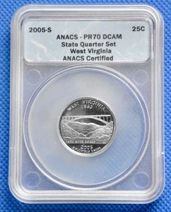 2005-S - West Virginia State Quarter - ANACS-PR70 DCAM  N1459 - Picture 1 of 3