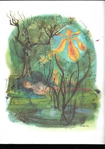Lithograph Signed JP Tertre Oeuvres Poetic by Rimbaud REF E36 - Picture 1 of 1