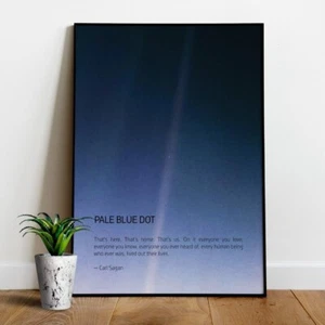 Póster Pale Blue Dot, póster NASA Voyager 1 (2020 rev.) — cartel espacial, ciencia - Imagen 1 de 11