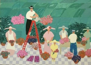 New Signed Numbered Ltd Ed Serigraph by JIM HILL - GREEN HOUSE - Picture 1 of 4