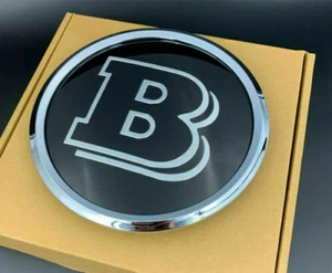 Brabus B silber Rand Frontgrill Emblem Abzeichen Fit MercedesBenz A B C E-Klasse