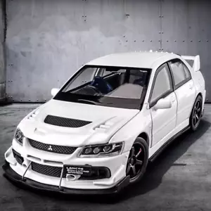 Modellino auto 1/32 Mitsubishi Lancer EVO IX metallo pressofuso luce sonora regalo - Foto 1 di 14