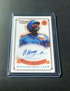 2020 Onyx Vintage Premium Ronny Mauricio Rookie Blue Ink Auto /400