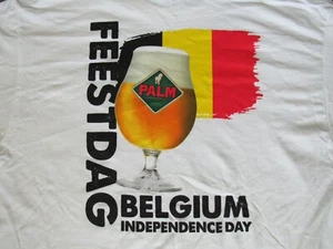 Palm Beer Feestdag Belgian Independence Day T Shirt NEW Mens XL Or Womens Medium - Picture 1 of 8