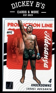2022 Donruss UFC Production Line #3 Israel Adesanya - Picture 1 of 2