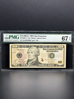2004A- $10 DOLLARS STAR NOTE In High Grade Nice Piece For Your Collection  - Image 1 of 2