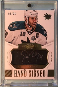 2013-14 Panini Dominion Hockey Hand Signed Joe Thornton auto /25 🔥🔥 - Picture 1 of 4