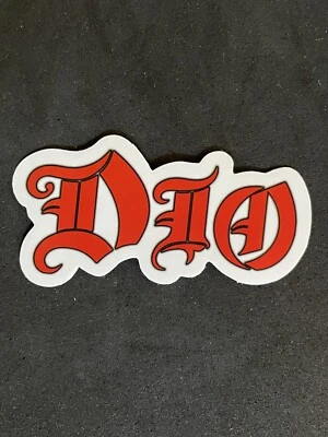 Dio Logo Sticker Red Iconic 70s Rock Band for Skateboards New! - Image 1 of 2